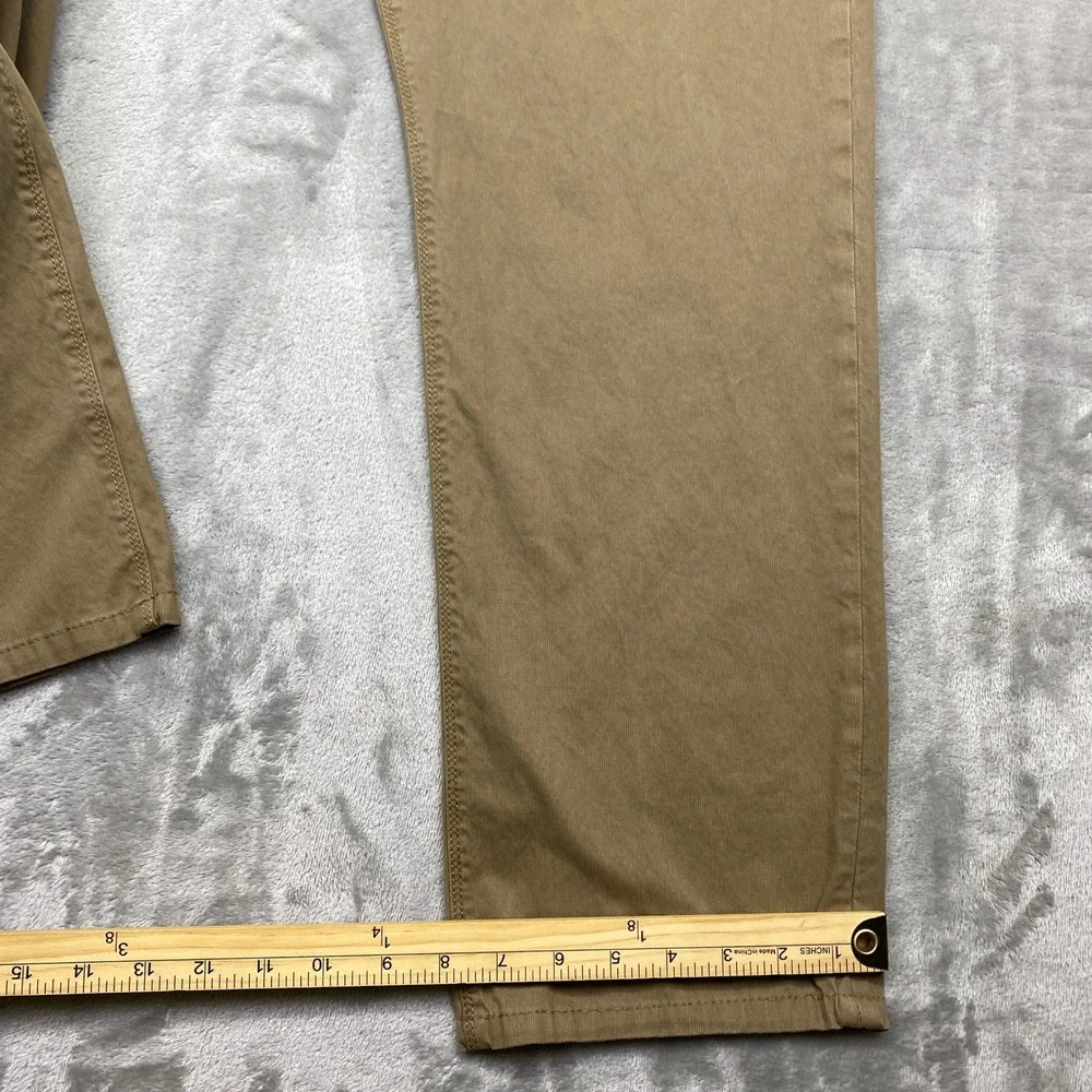 Alberto‎ Modern Fit Trousers Khaki Tan Chinos Men's Sz 38 Cotton Stretch Preppy